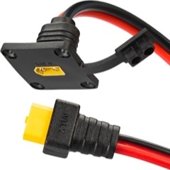 3FT 12AWG XT60 Waterproof Panel Cable