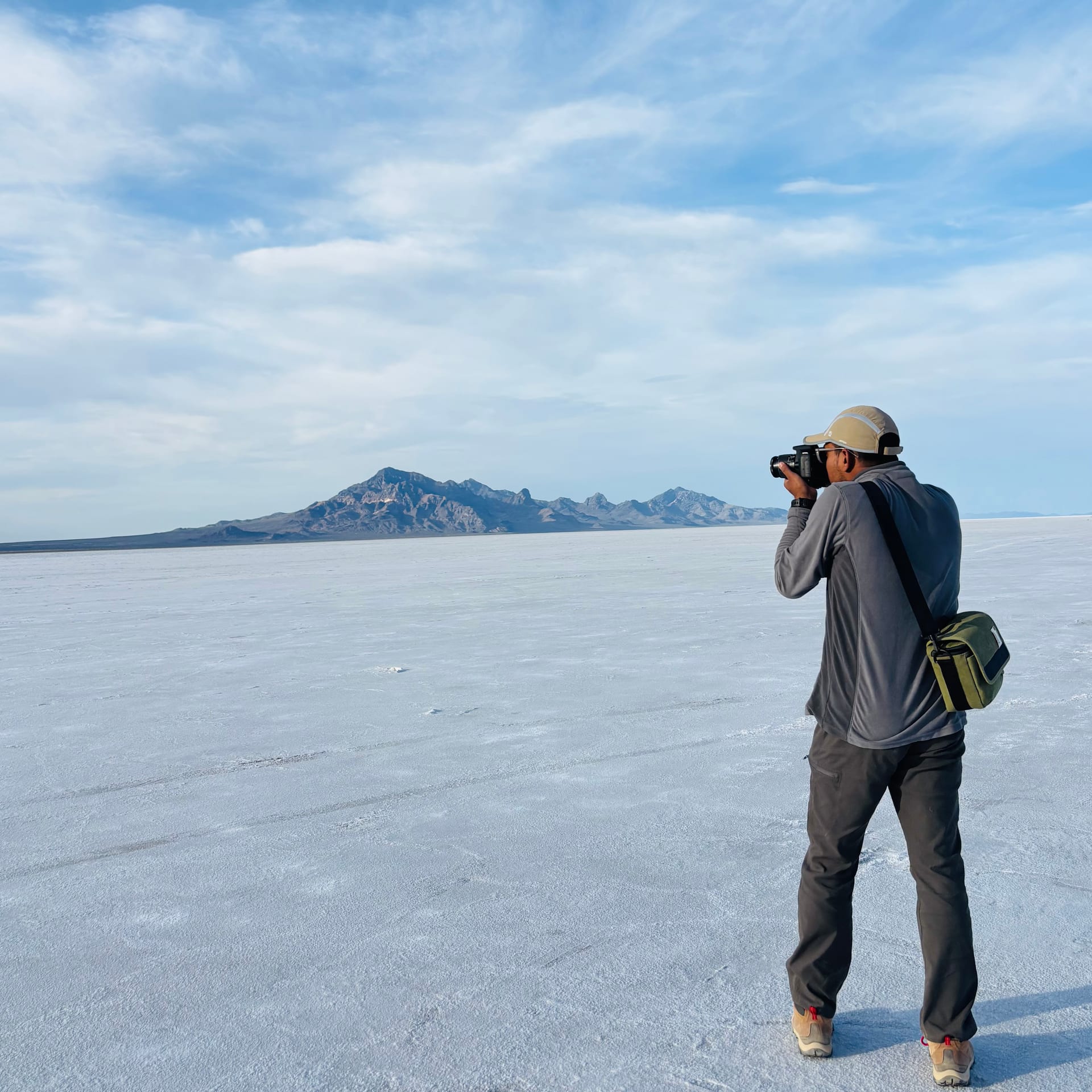 Photographing the Bonneville Salt Flats at golden hour